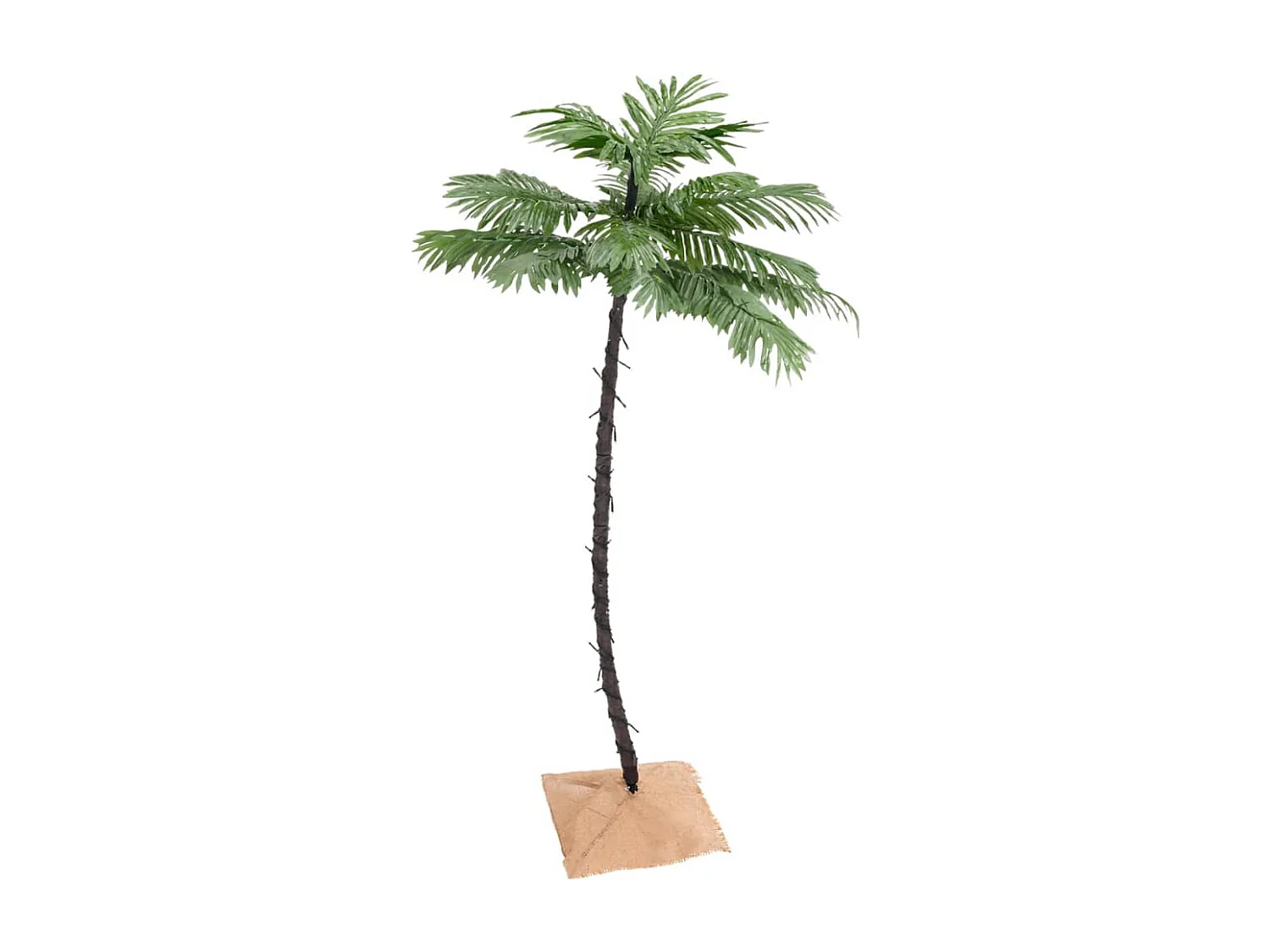 Palmera artificial con 88 LED blanco cálido 150 cm