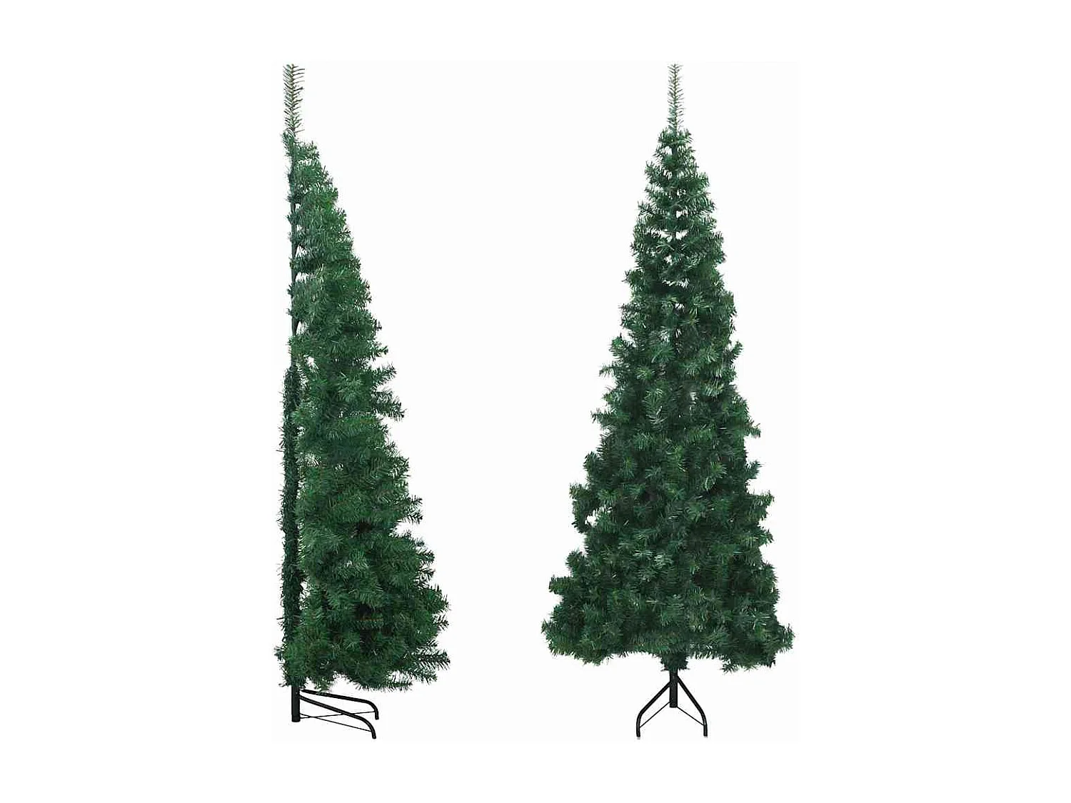 Sapin de Noël artificiel d'angle Vert 210 cm PVC