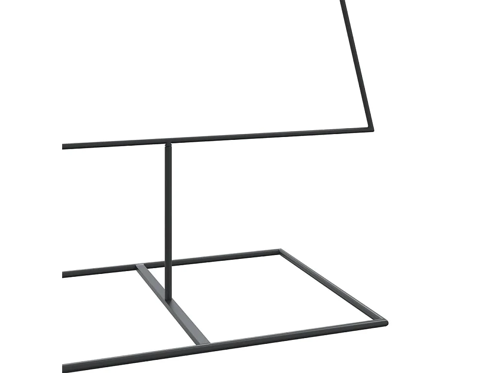 Kerstdecoratie kerstboom 210 cm metaal zwart