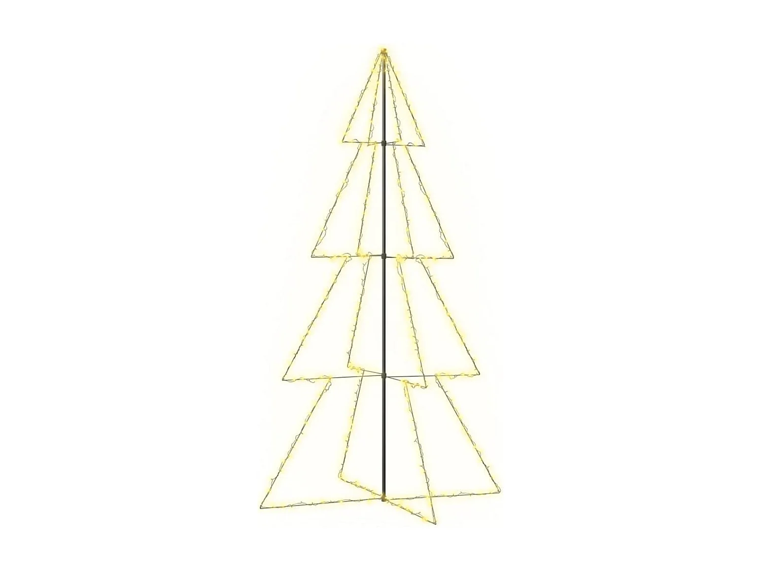 Arbre de Noël cône 360 LED d'intérieur/d'extérieur 143x250 cm