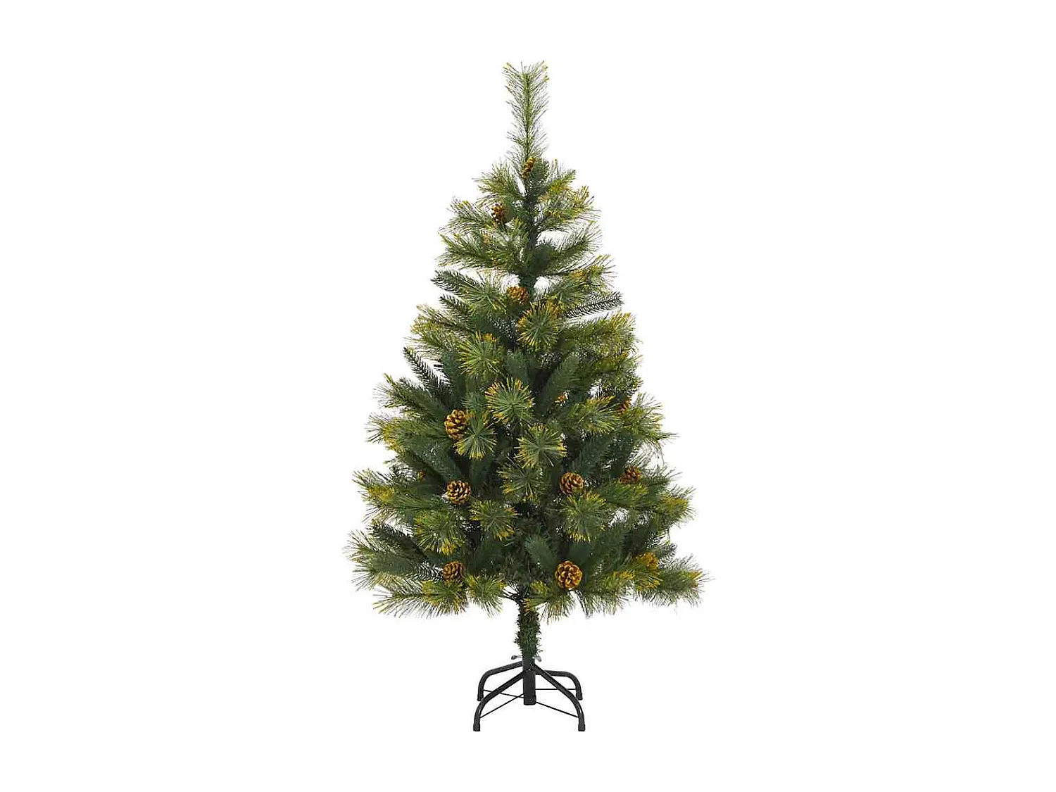 Sapin de Noël artificiel articulé 150 LED et boules 150 cm