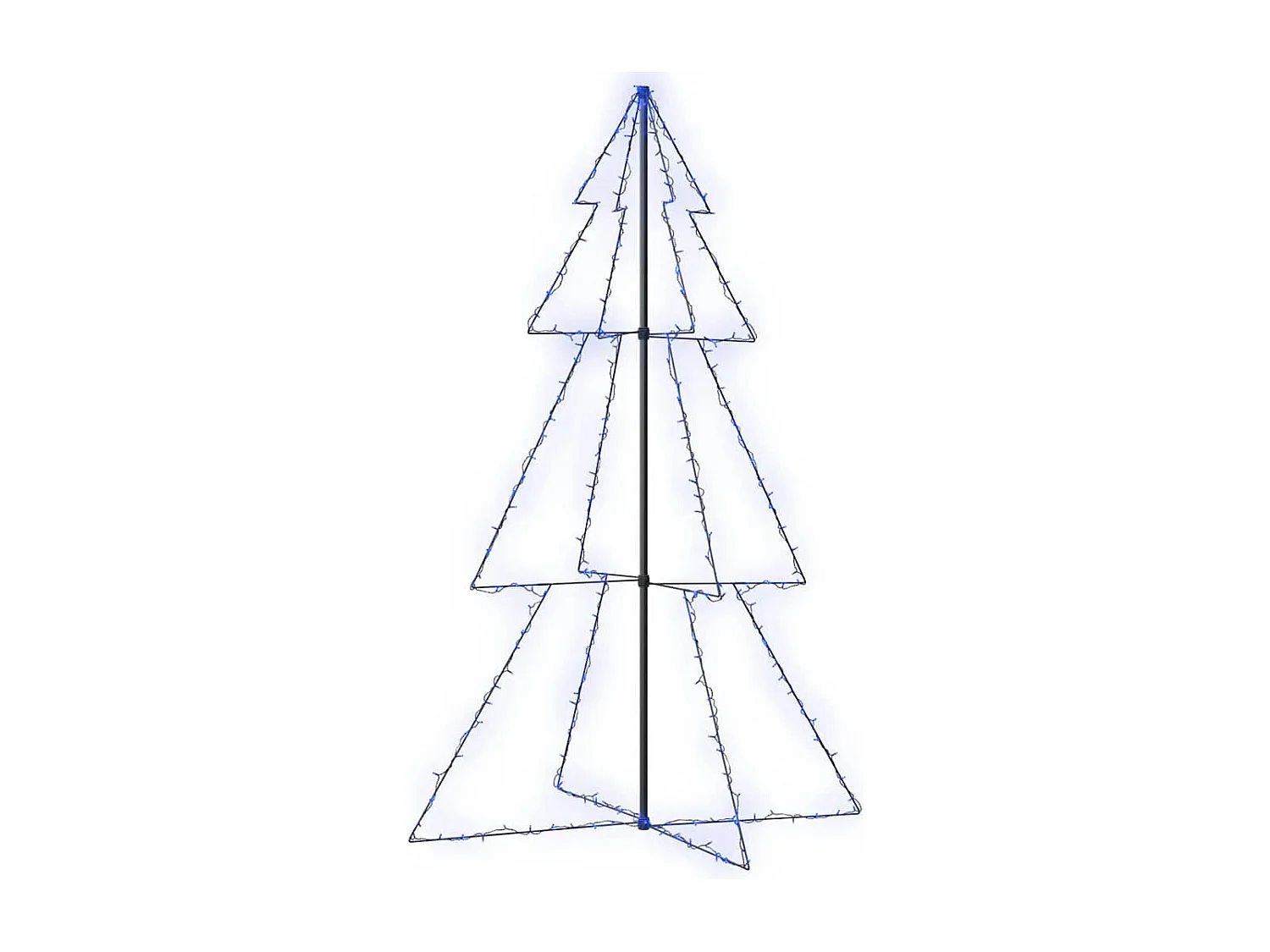 Kegelkerstboom 240 LED's binnen en buiten 118x150 cm