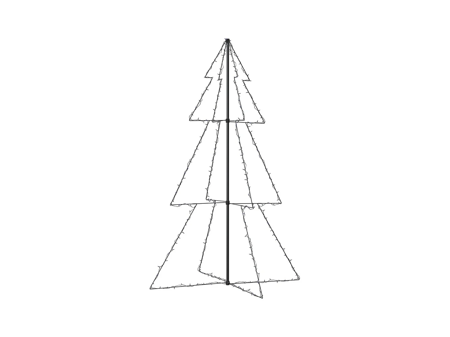 Arbre de Noël cône 240 LED d'intérieur/d'extérieur 118x180 cm