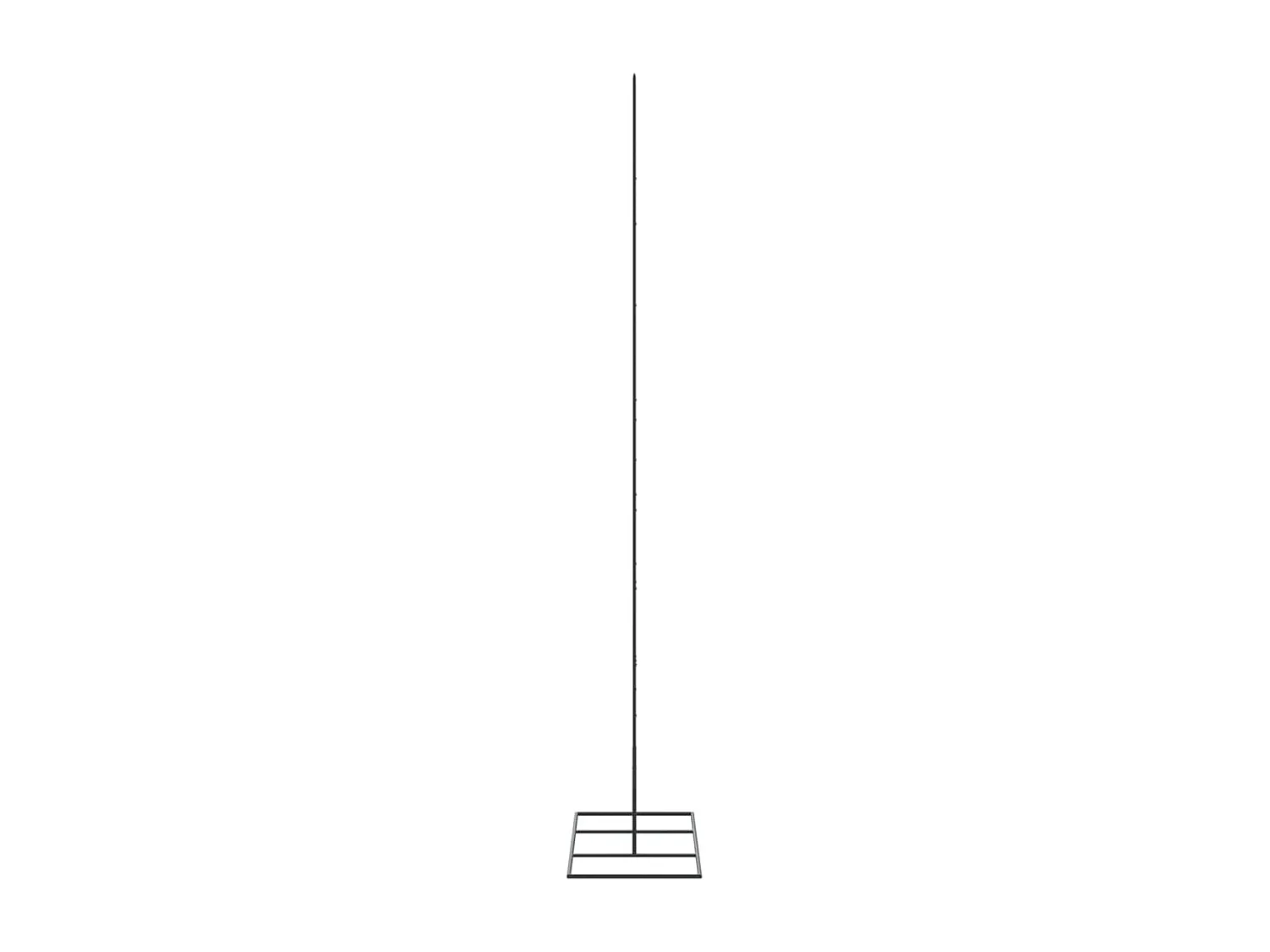Kerstdecoratie kerstboom 180 cm metaal zwart