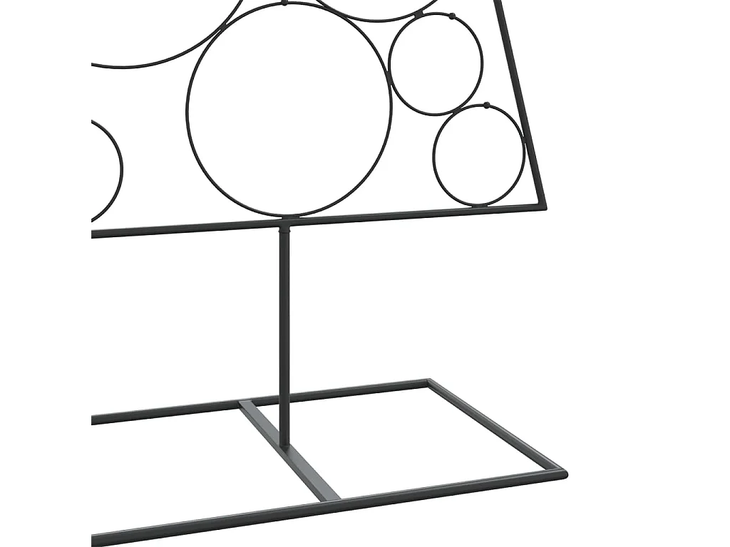 Kerstdecoratie kerstboom 180 cm metaal zwart