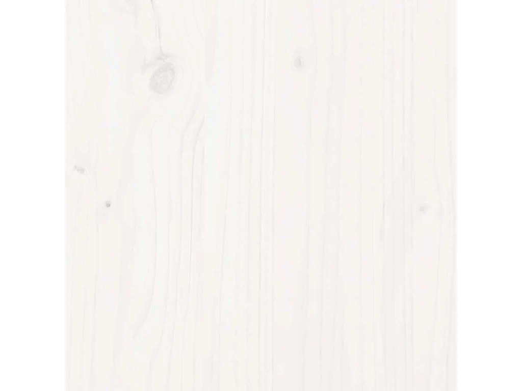 Arbre de Noël en bois pour décoration blanc 60 cm pin massif