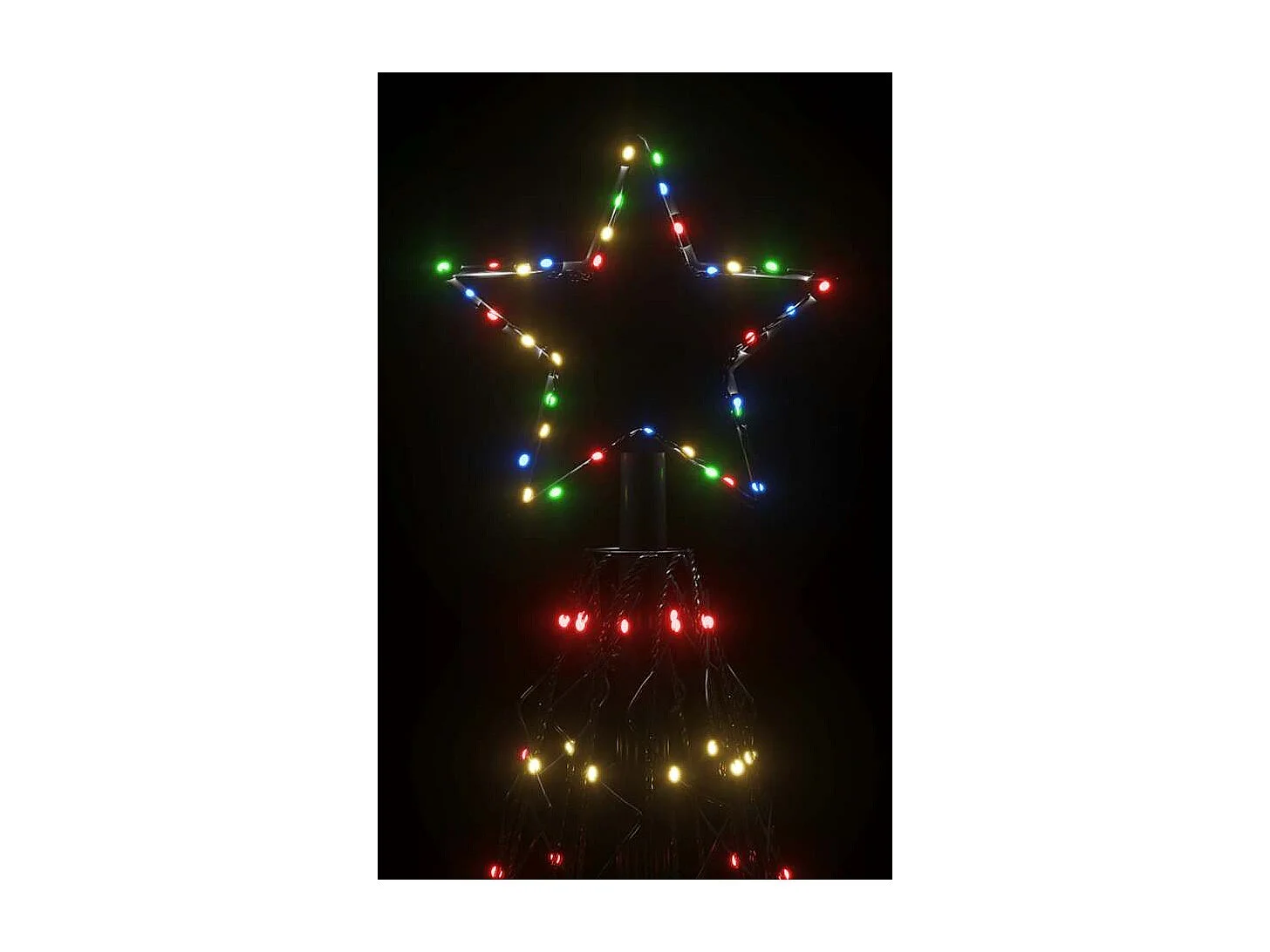 Arbre de Noël cône 1400 LED Colorées 160x500 cm