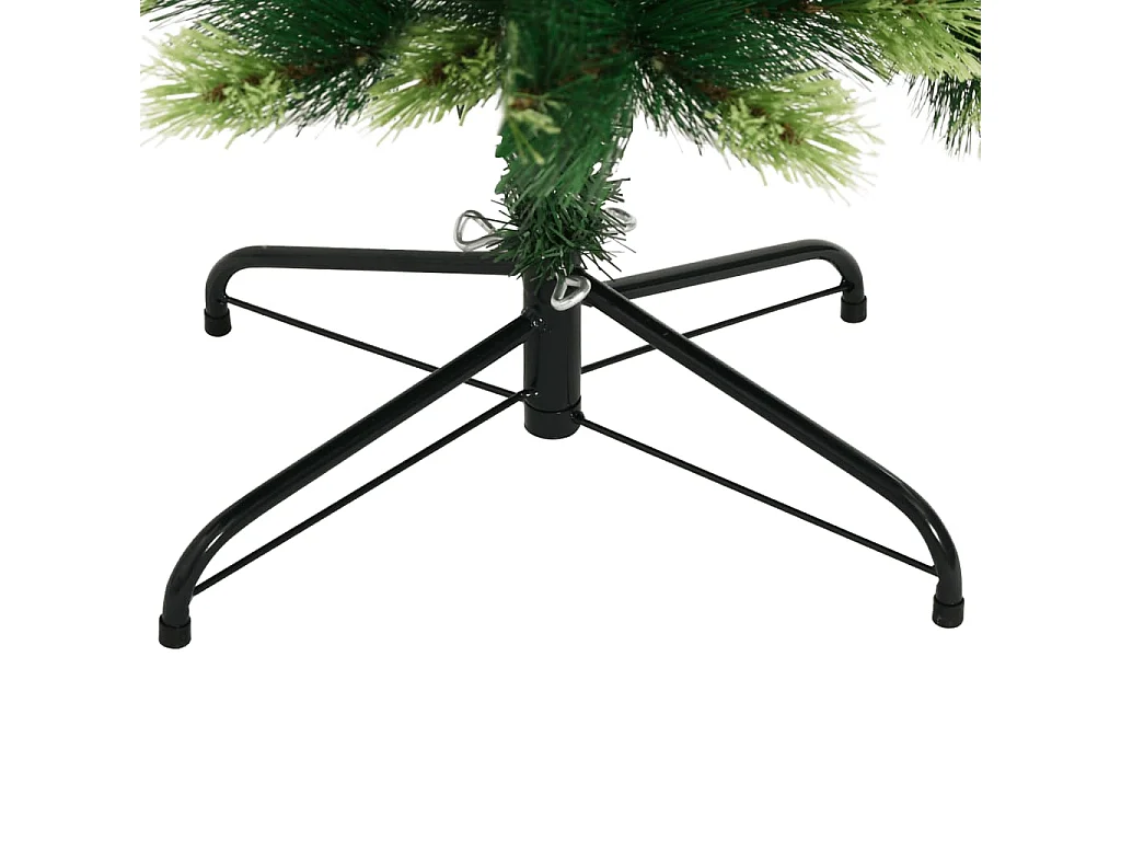 Sapin de Noël artificiel à charnières avec support 210 cm