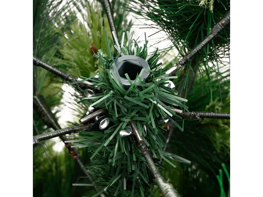 Sapin de Noël artificiel à charnières avec support 210 cm