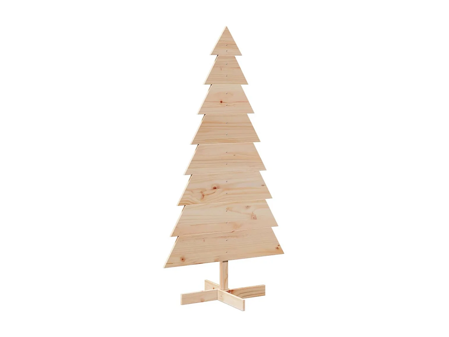 Arbre de Noël en bois pour décoration 150 cm bois massif de pin