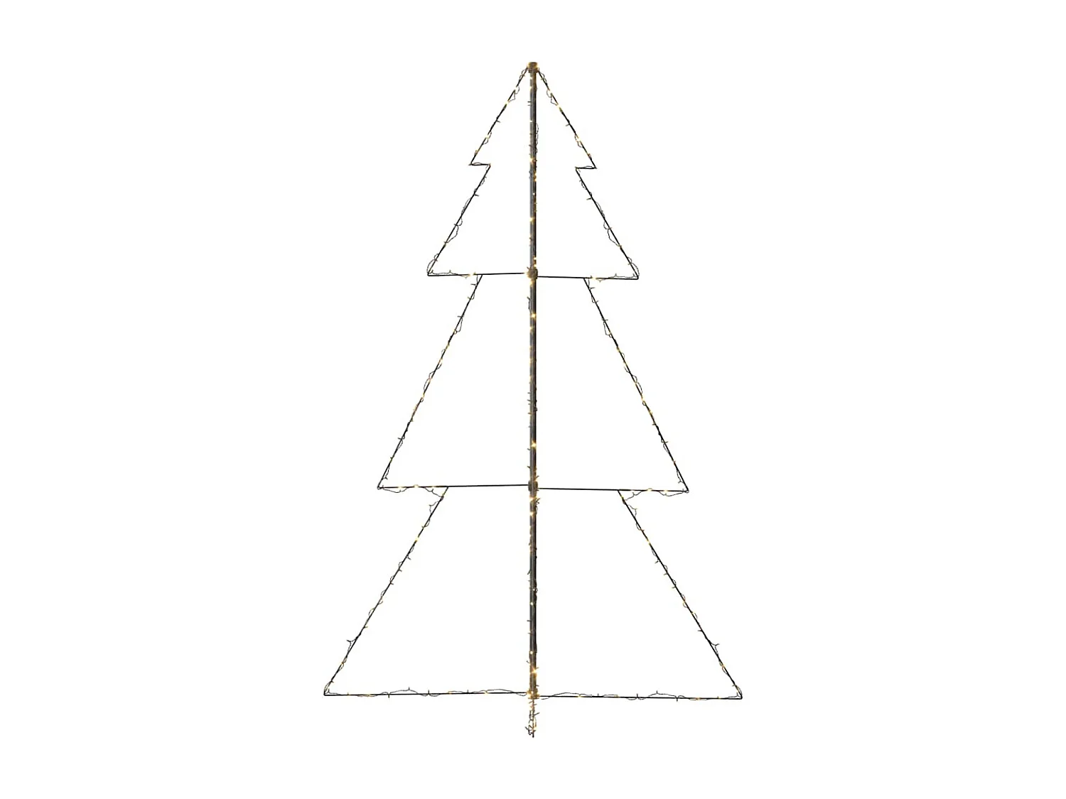 Kegelkerstboom 240 LED's binnen en buiten 118x150 cm