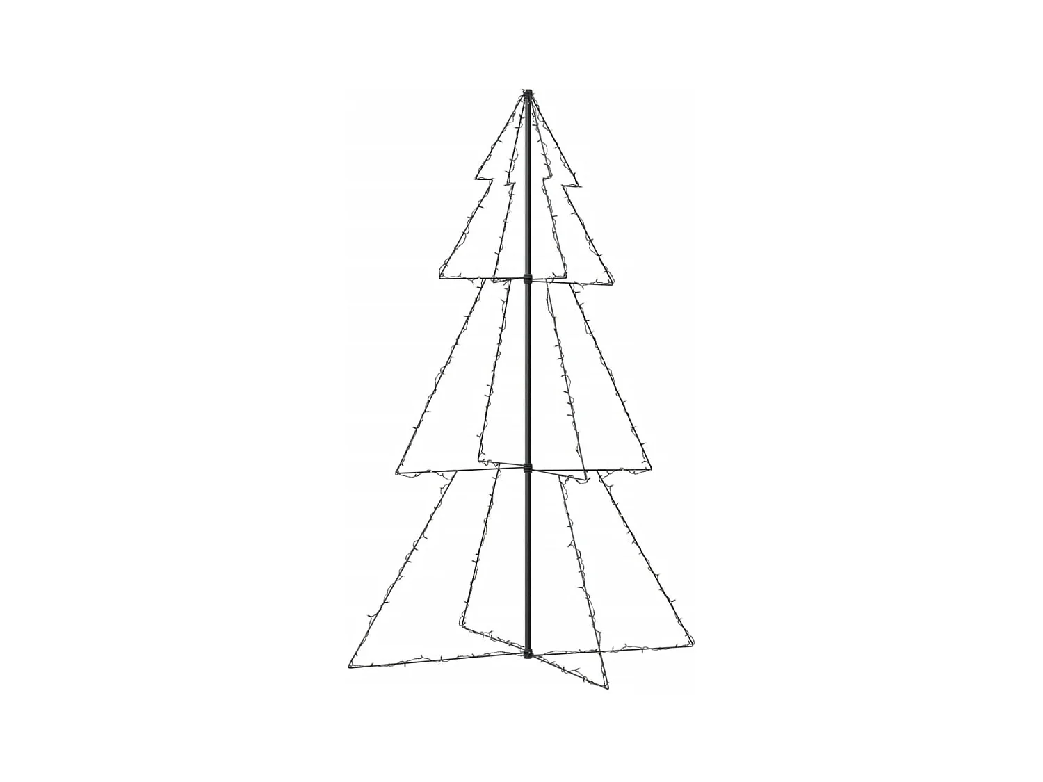 Arbre de Noël cône 240 LED d'intérieur/d'extérieur 118x180 cm