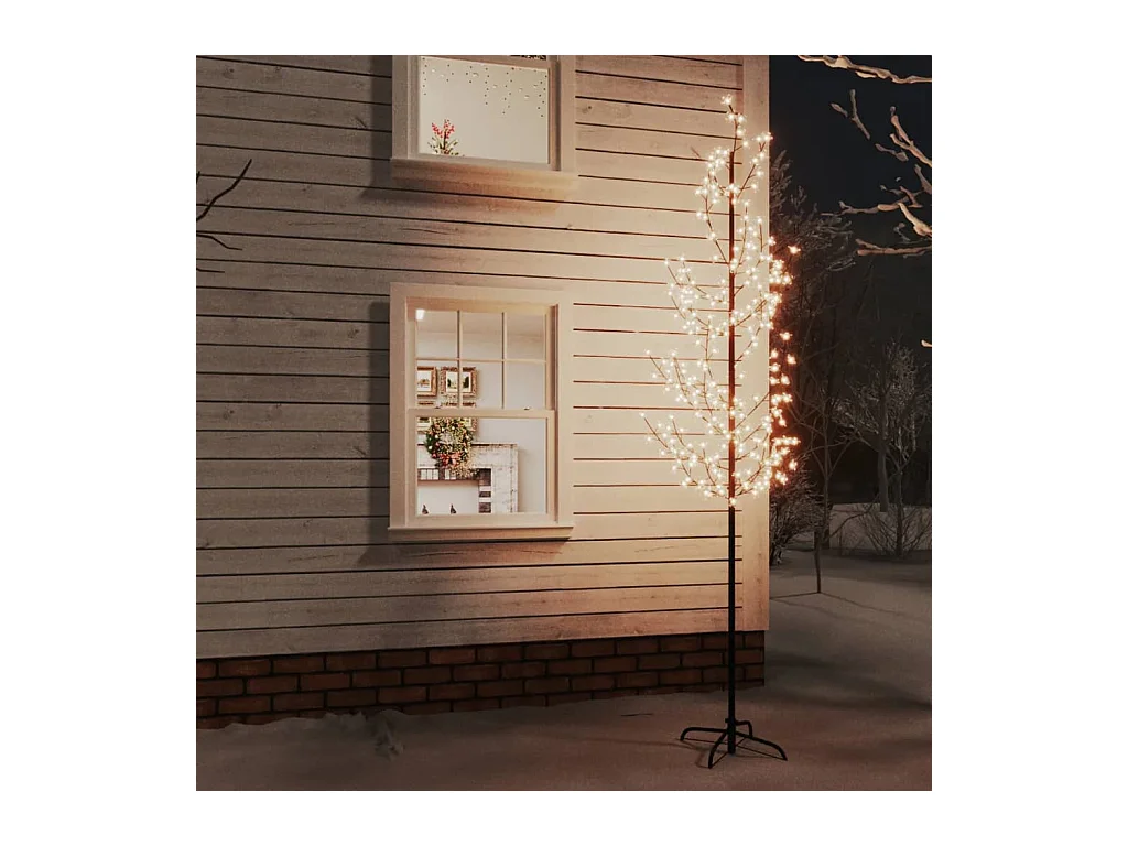 Arbre à LED fleur de cerisier 368 LED Blanc chaud 300 cm