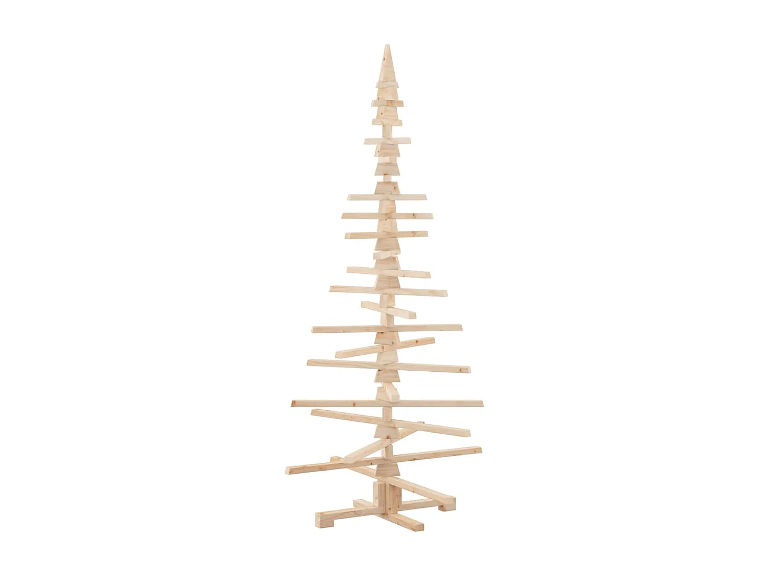 Árbol de Navidad de madera de adorno madera maciza pino 180 cm