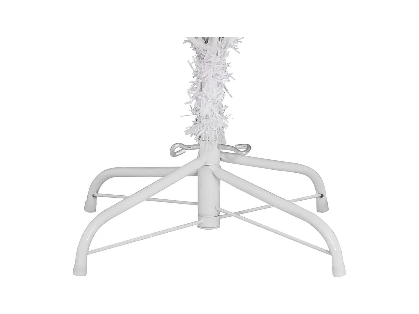 Sapin de Noël artificiel à charnières avec support blanc 240 cm