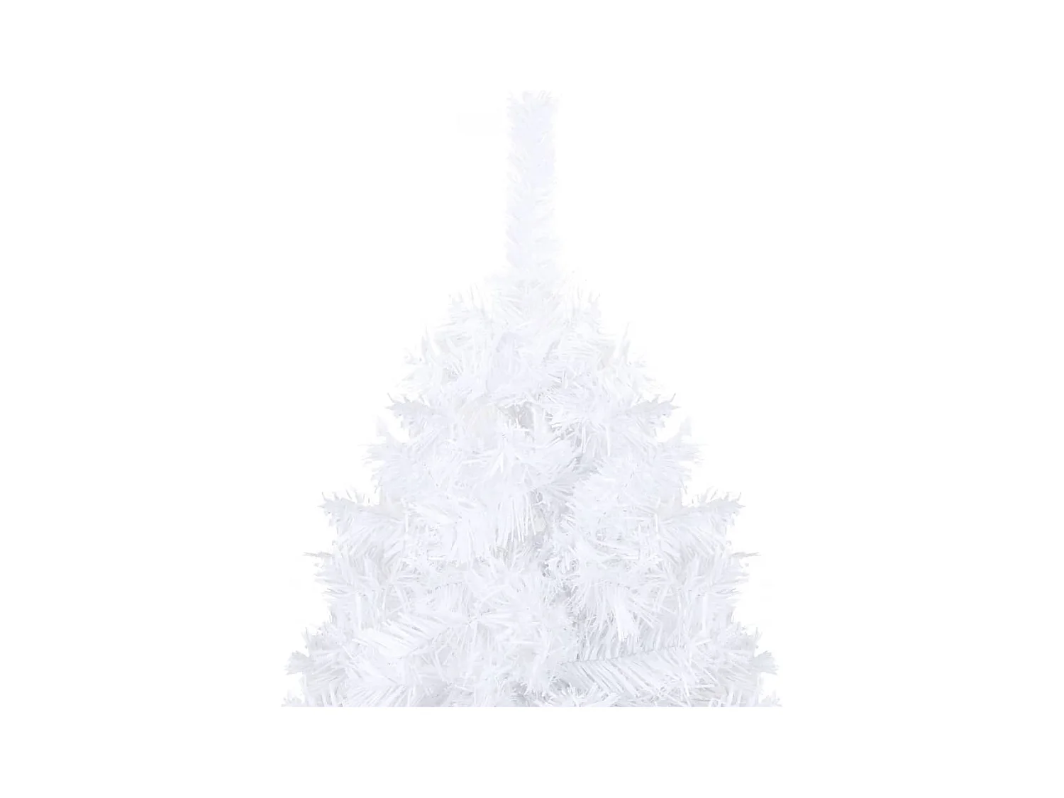 Arbre de Noël artificiel pré-éclairé et boules blanc 240 cm