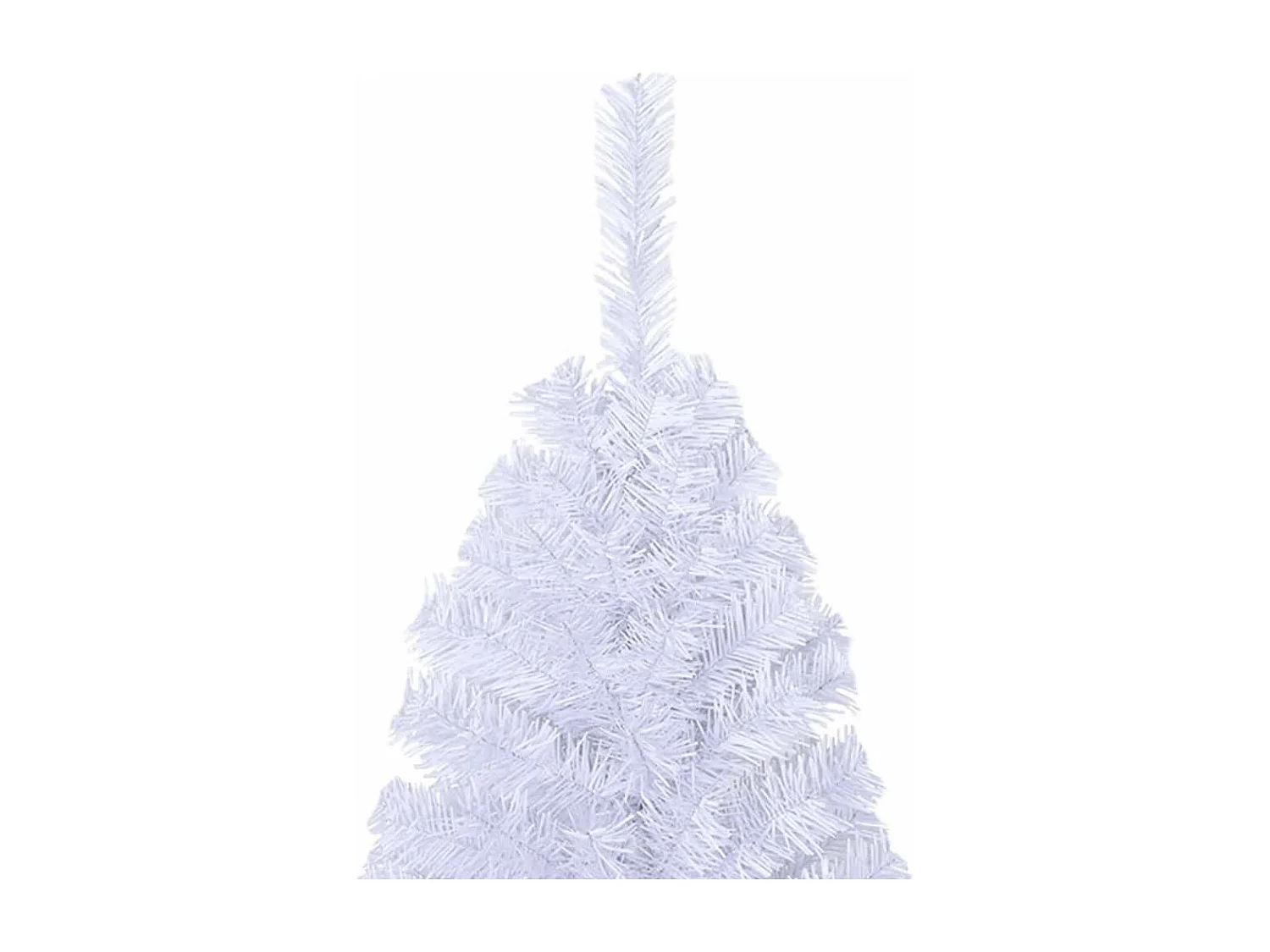 Arbre de Noël artificiel avec branches épaisses blanc 120cm PVC