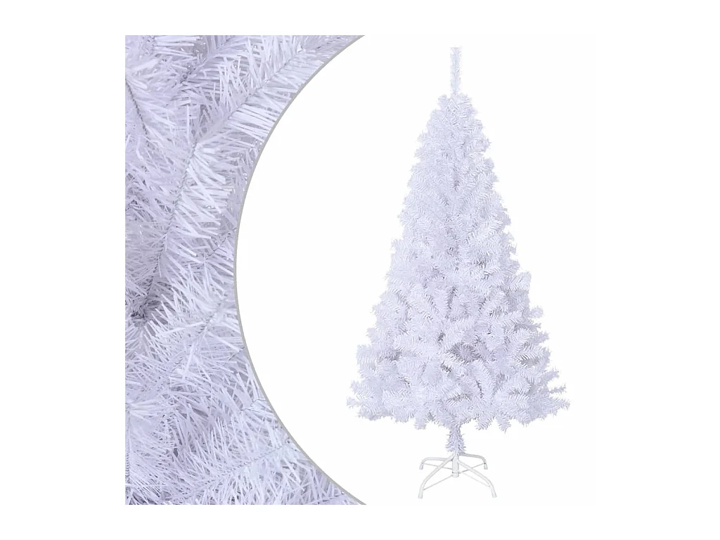 Kunstkerstboom met dikke takken 120 cm PVC wit