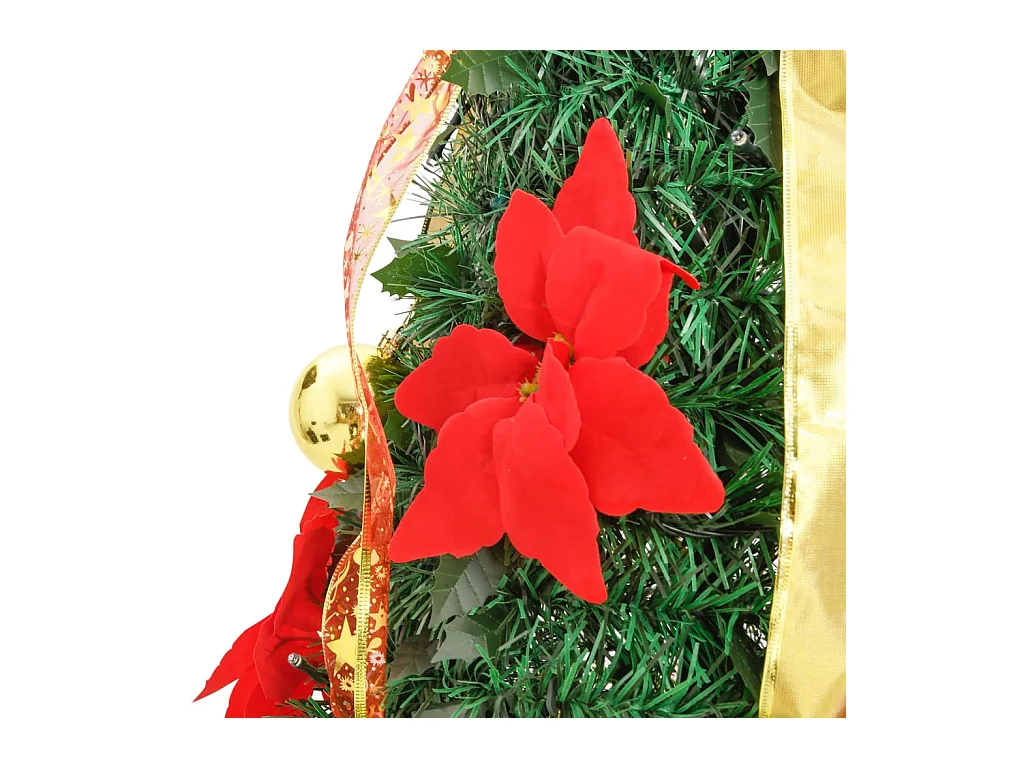 Sapin de Noël artificiel escamotable 100 LED vert 150 cm