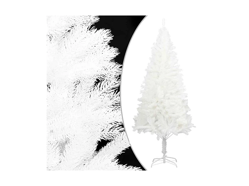 Arbre de Noël artificiel aiguilles réalistes blanc 180 cm