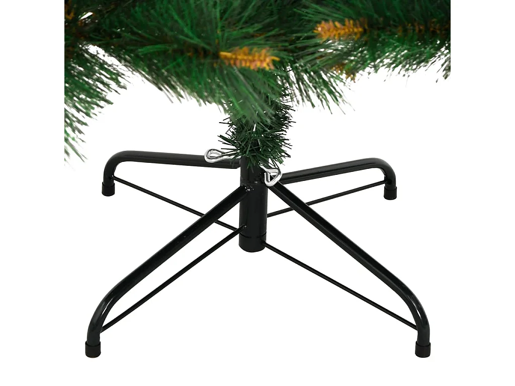 Árvore de Natal artificial articulada com suporte 210 cm