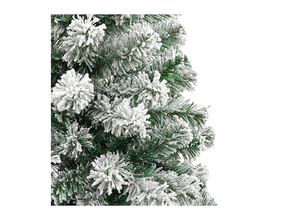 Sapin de Noël artificiel à charnières avec neige floquée 240 cm