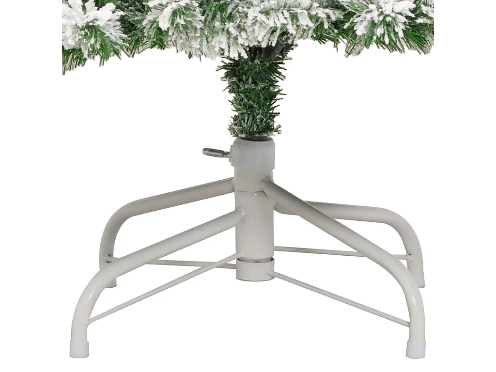 Sapin de Noël artificiel à charnières avec neige floquée 240 cm