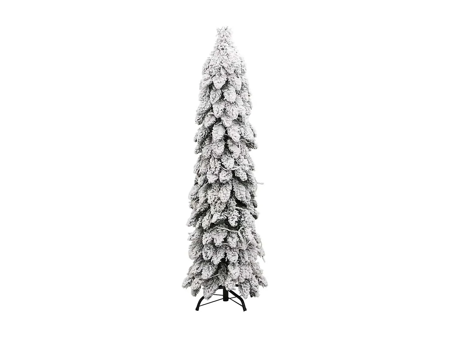 Sapin de Noël artificiel pré-éclairé avec 60 LED/neige floquée