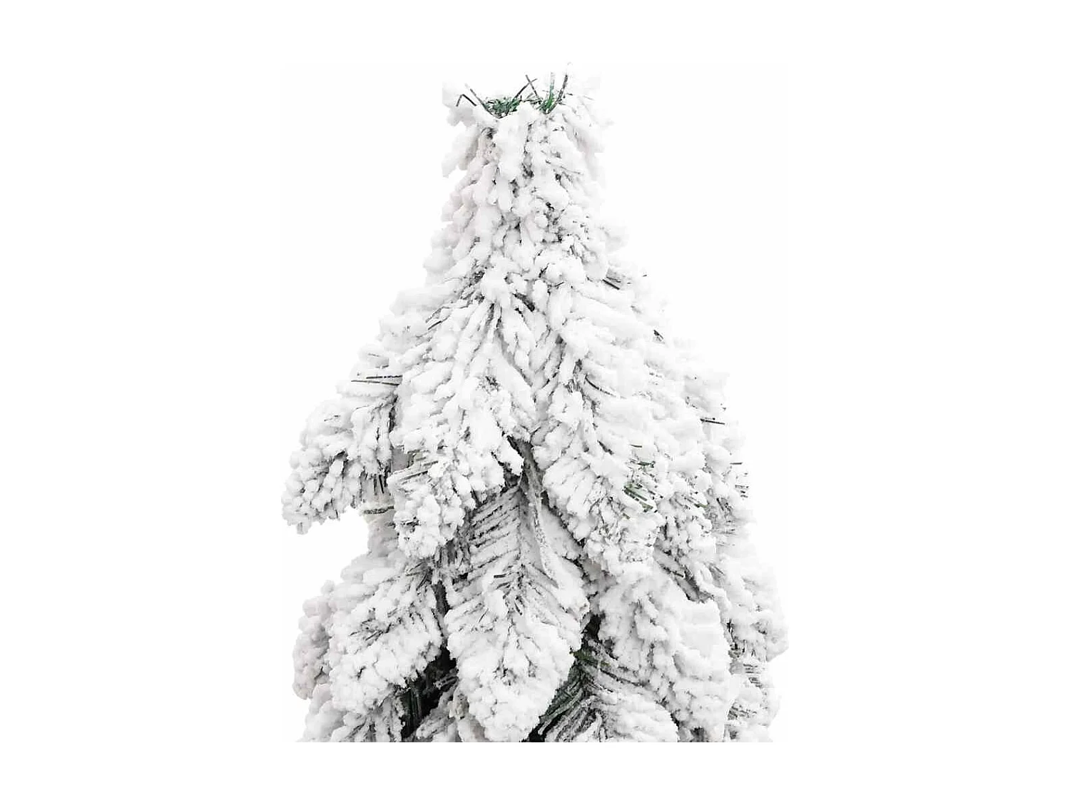 Sapin de Noël artificiel pré-éclairé avec 60 LED/neige floquée