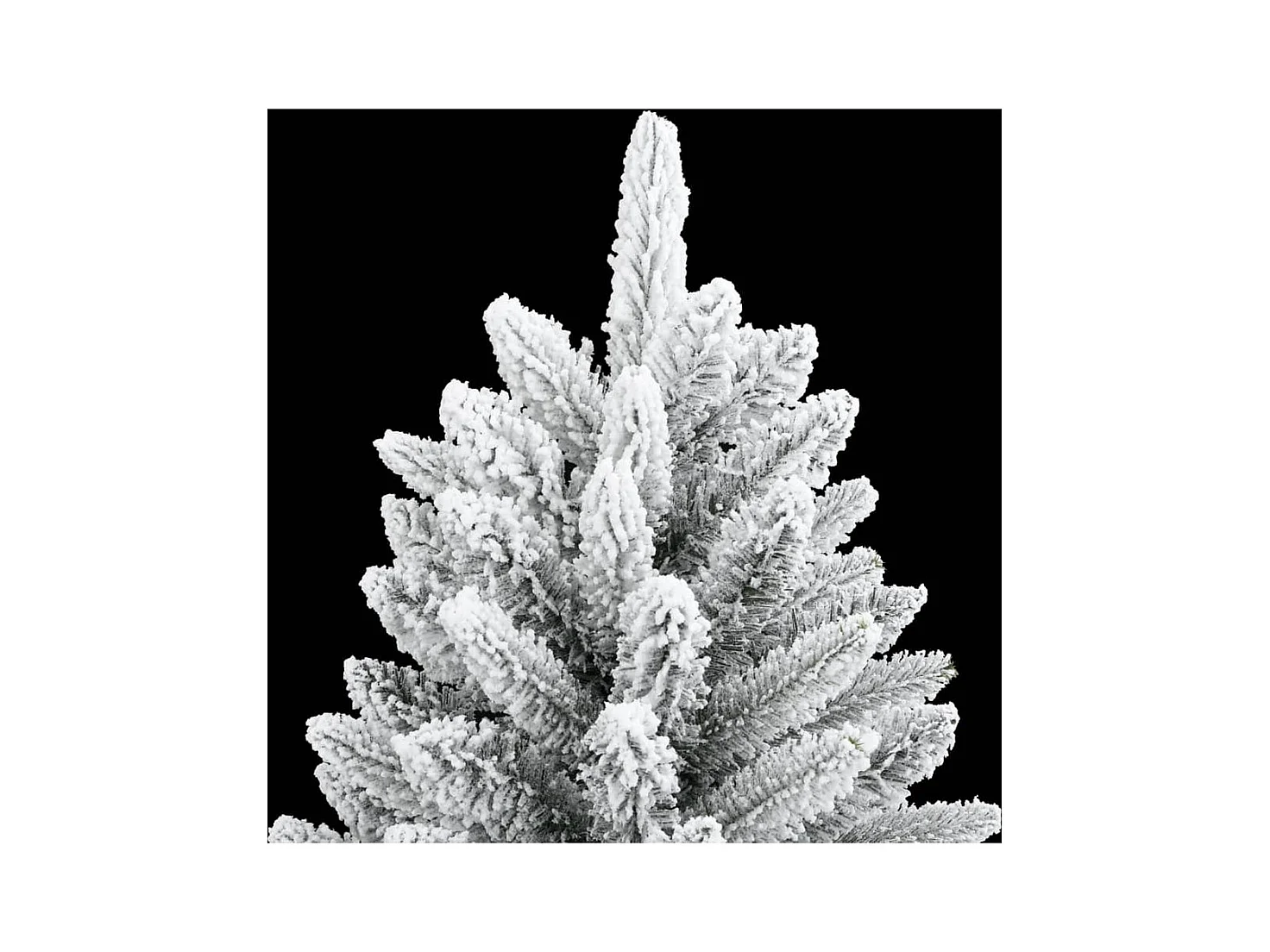 Árbol de Navidad artificial con nieve PVC y PE 240 cm