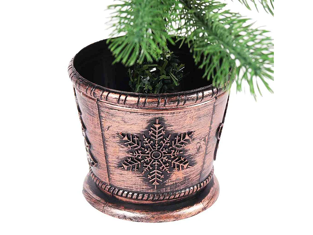 Árbol de Navidad artificial hojas realistas verde 65 cm