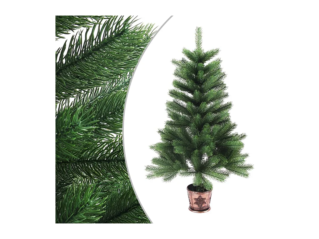 Arbre de Noël artificiel aiguilles réalistes 65 cm vert