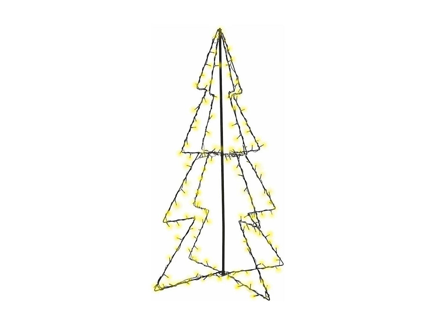 Kegelkerstboom 160 LED's binnen en buiten 78x120 cm