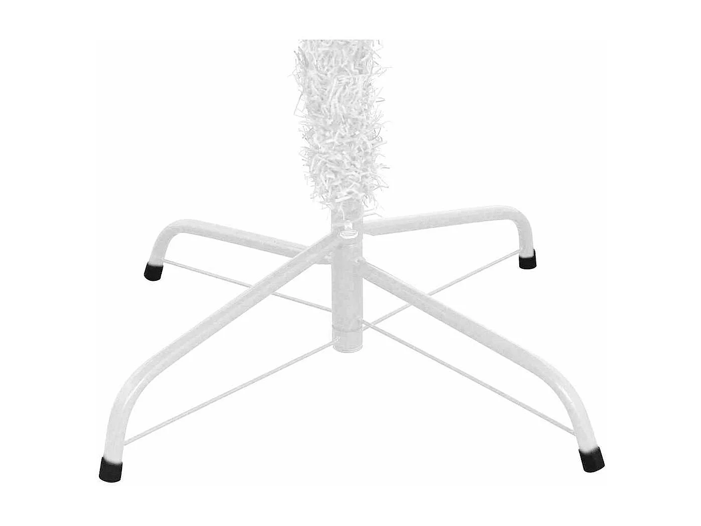 Arbre de Noël artificiel pré-éclairé et boules L 240 cm blanc