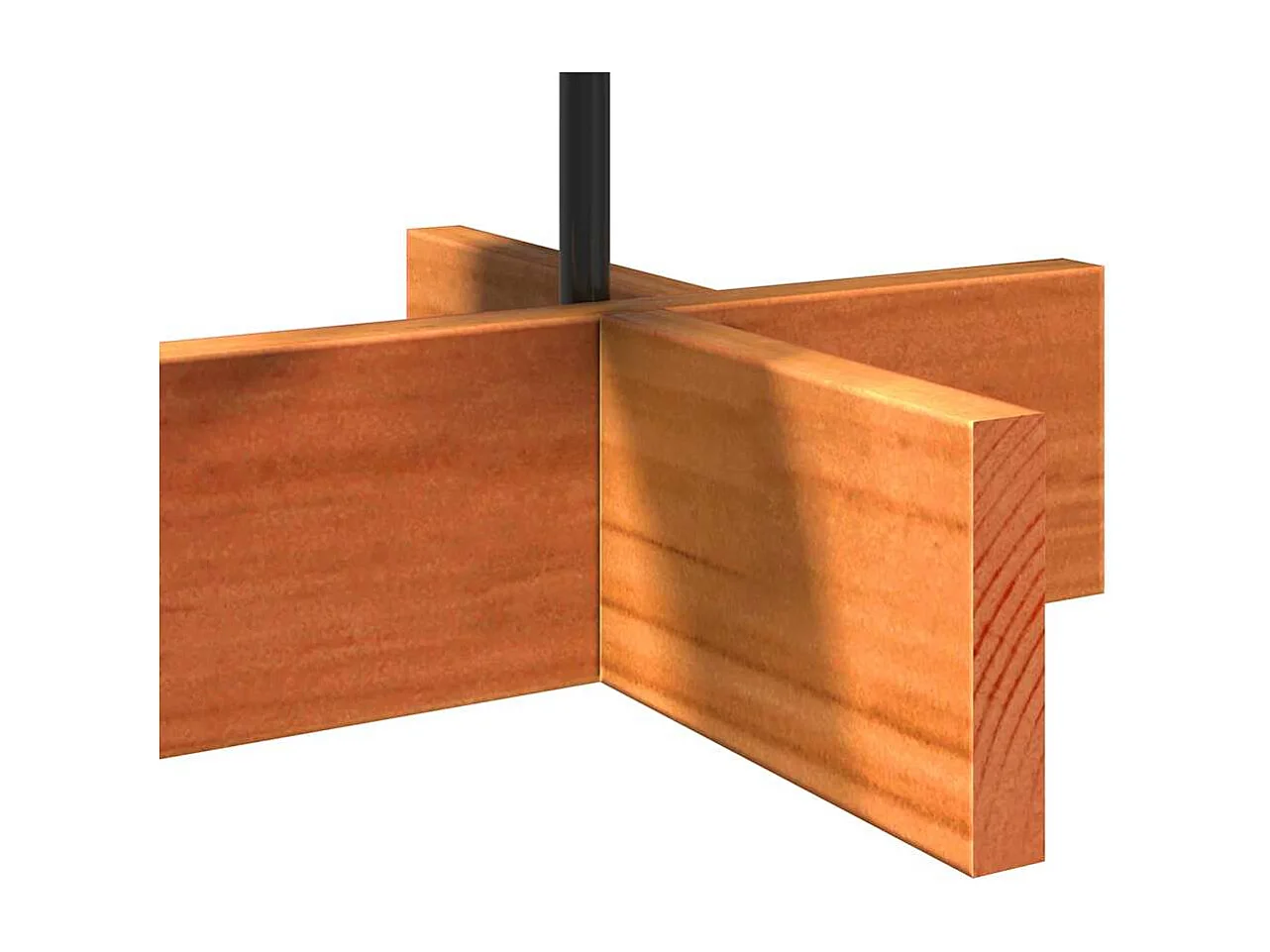 Árvore de Natal decorativa 60 cm pinho maciço castanho-mel