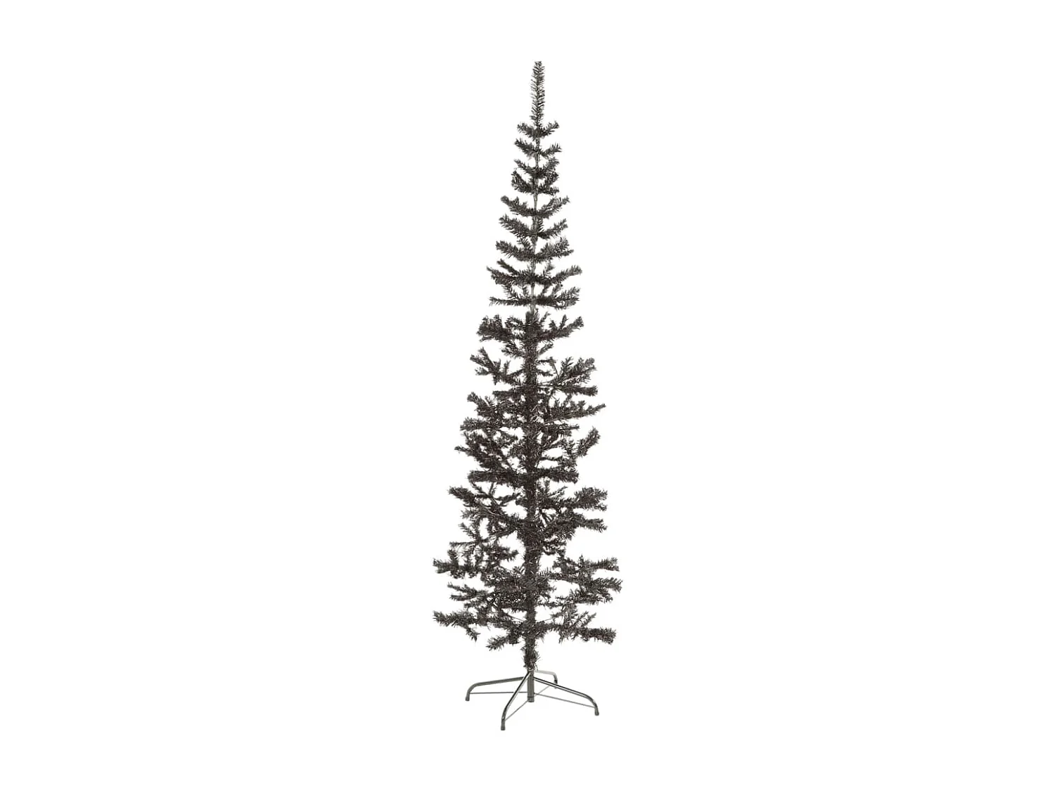 Kerstboom smal 180 cm zwart