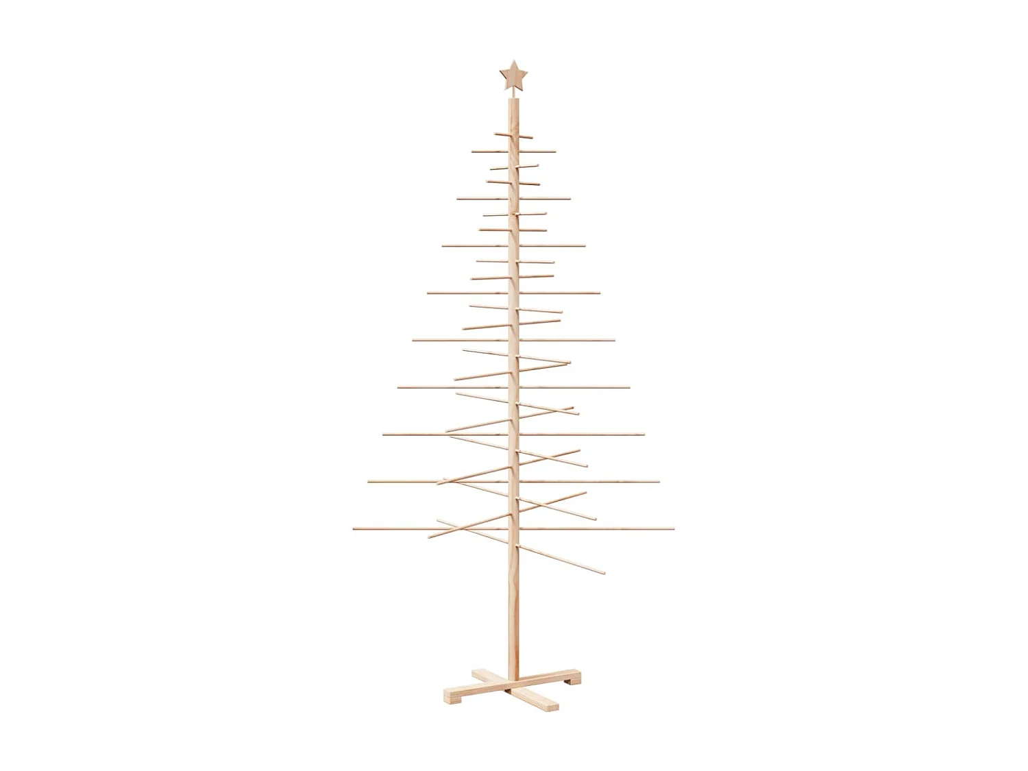 Árbol de Navidad de madera de adorno madera maciza pino 210 cm