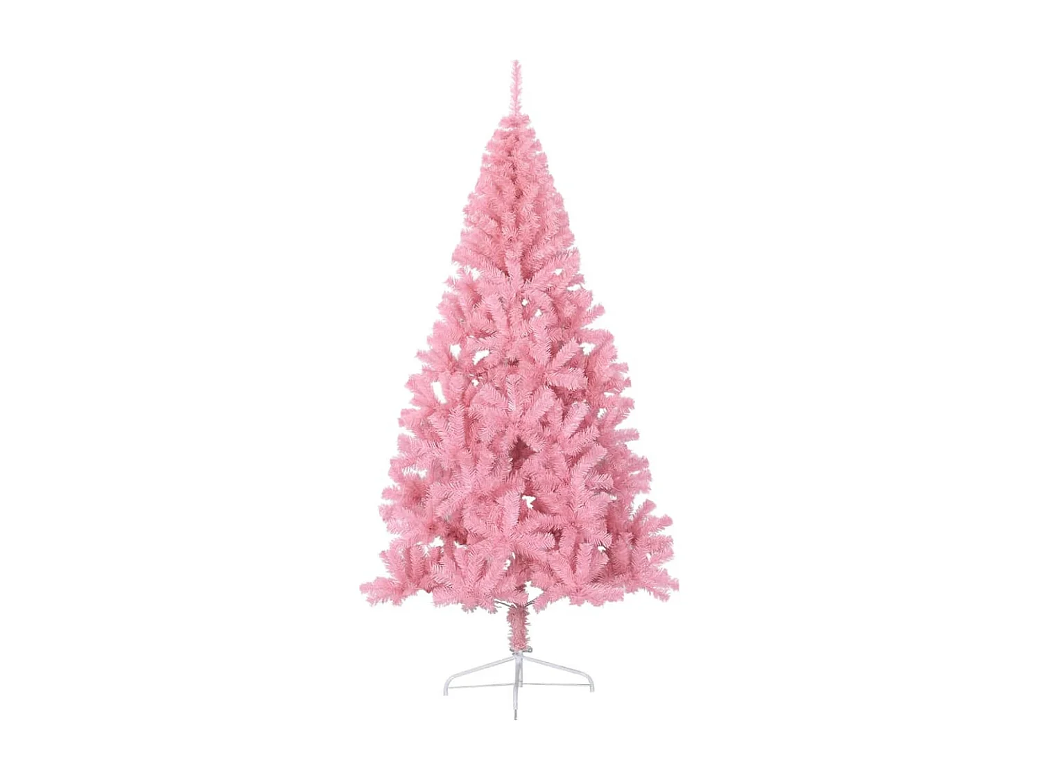 Demi sapin de Noël artificiel avec support Rose 240 cm PVC