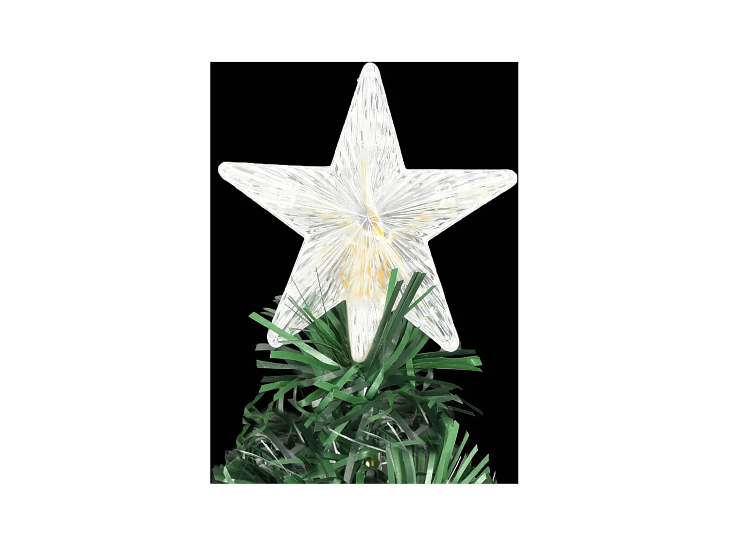 Árbol de Navidad artificial con soporte/LED 180 cm fibra óptica