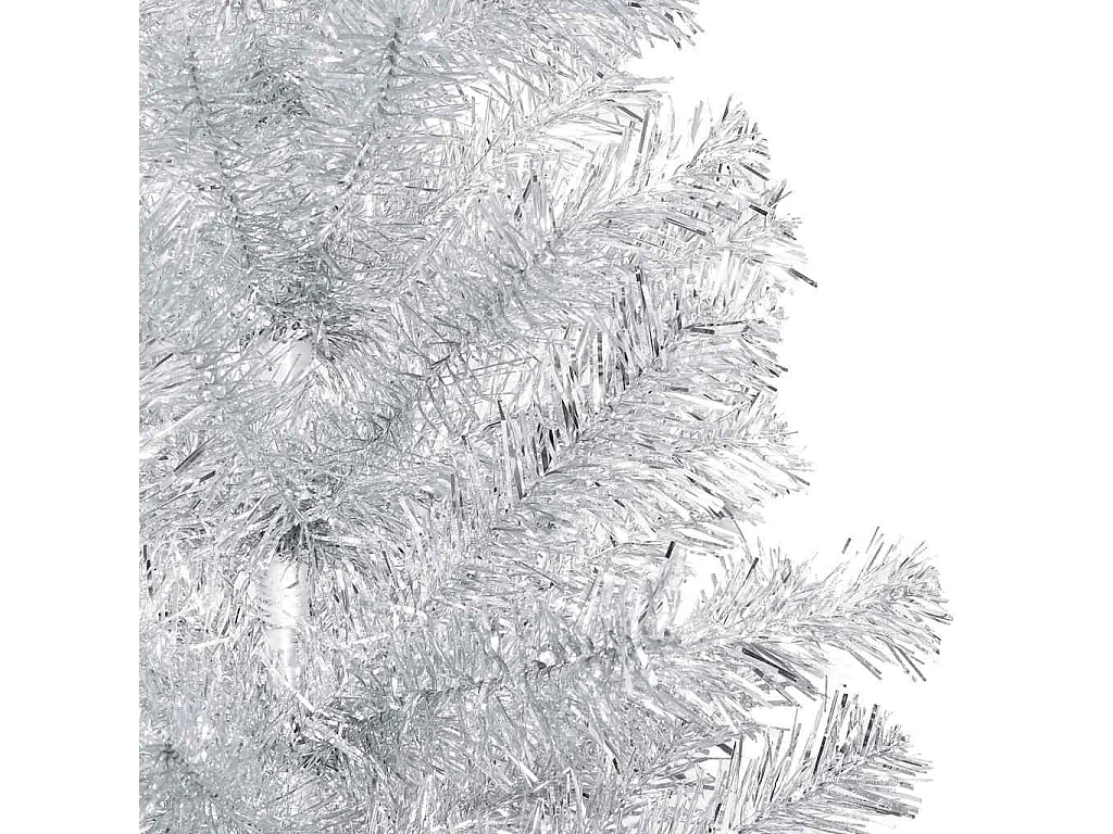 Árvore Natal artificial pré-iluminada c/bola 240cm PET prateado