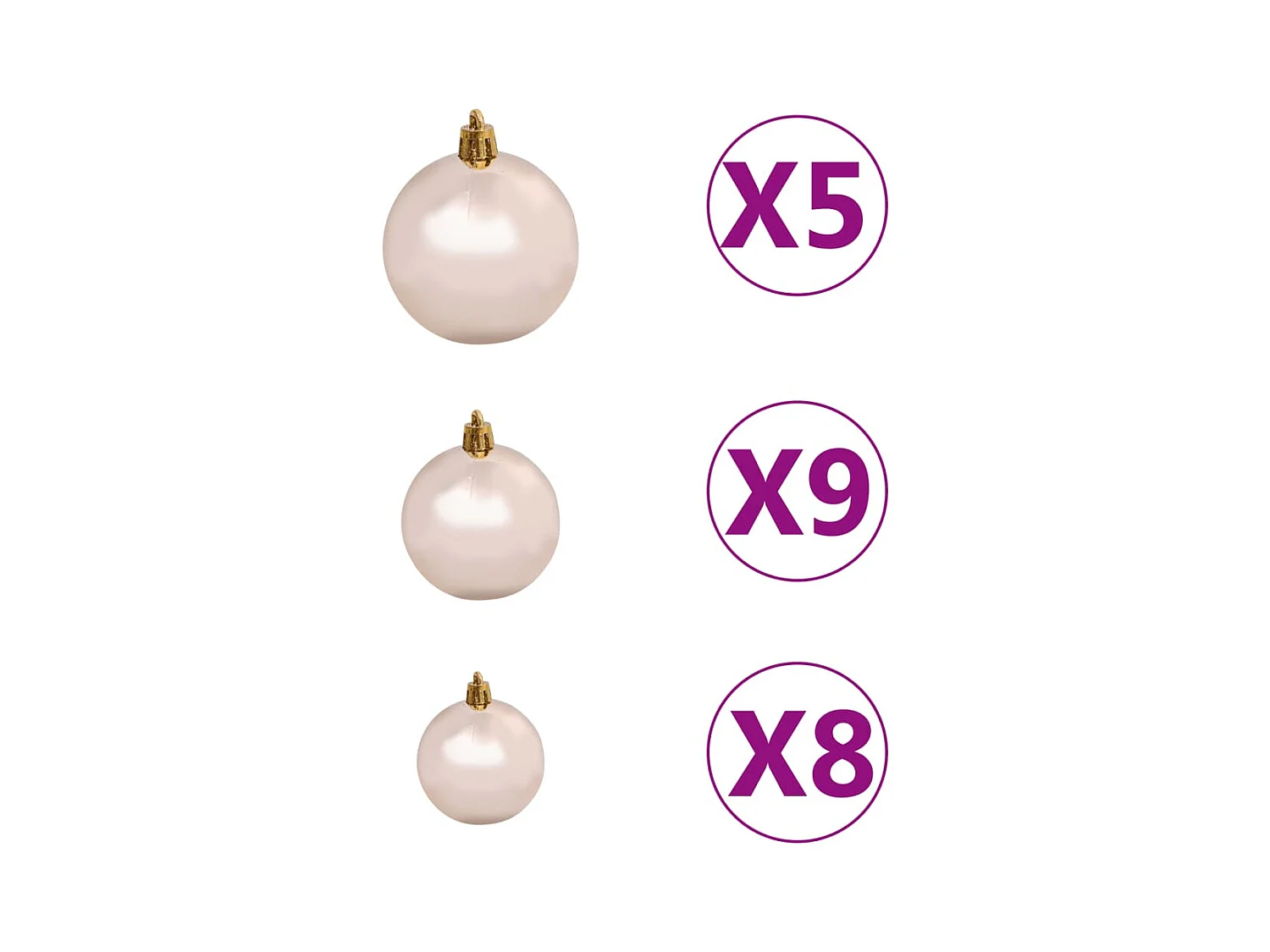 Sapin de Noël artificiel 150 LED&boules&neige floquée 120 cm