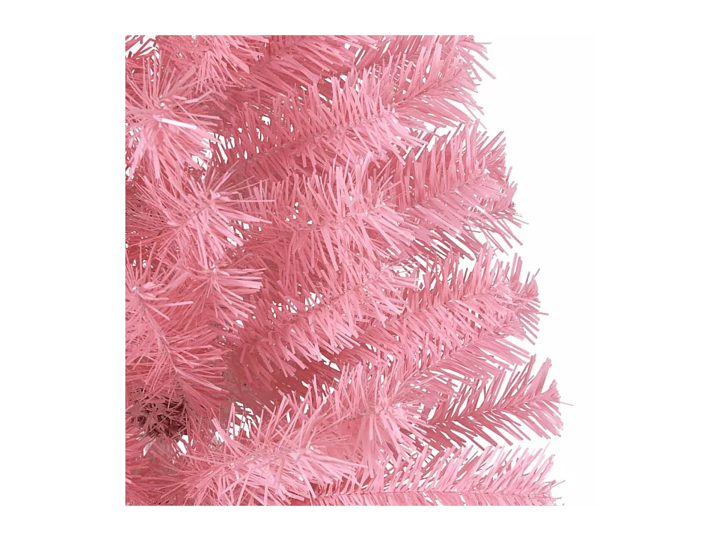 Demi sapin de Noël artificiel avec support Rose 180 cm PVC
