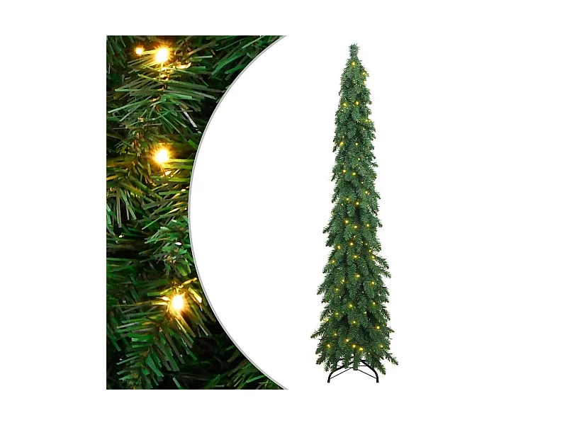 Árvore de Natal artificial pré-iluminada com 130 luzes LED