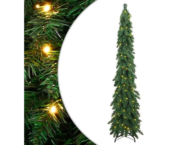 Arbre de Noël artificiel pré-éclairé avec 130 LED 210 cm