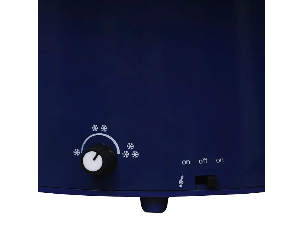 Arbre de Noël neigeux avec base de parapluie Bleu 75 cm PVC