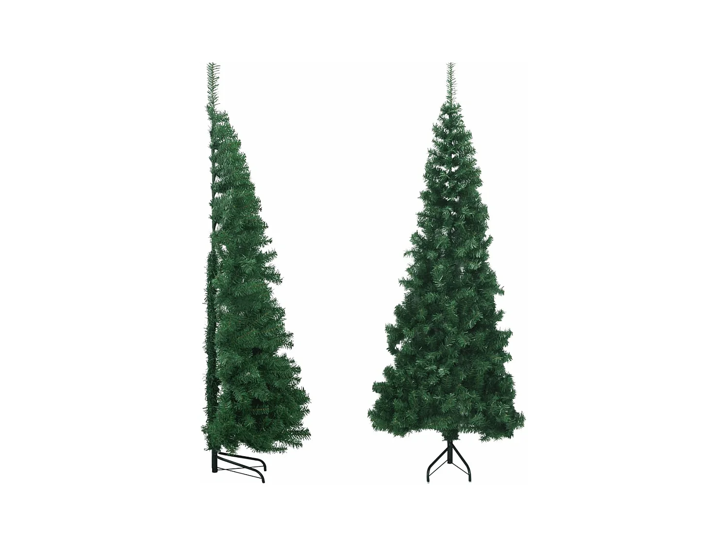 Árvore de Natal artificial de canto 180 cm PVC verde