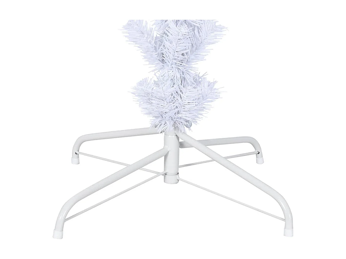 Sapin de Noël artificiel renversé avec support Blanc 210 cm