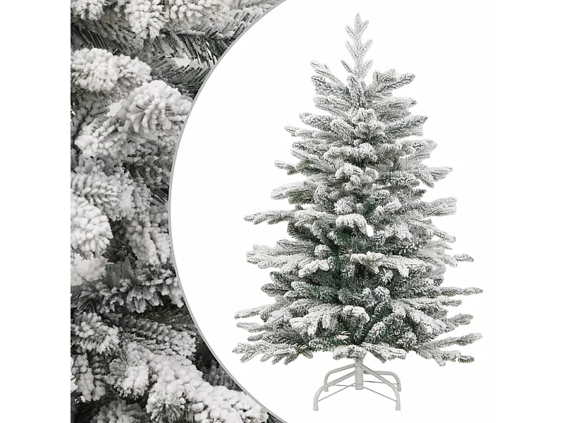 Sapin de Noël artificiel à charnières avec neige floquée 120 cm