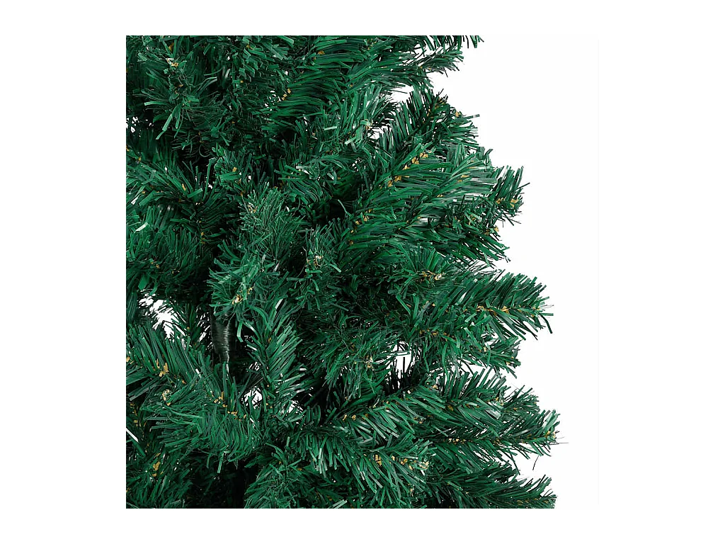 Arbre de Noël artificiel pré-éclairé et boules vert 150 cm PVC