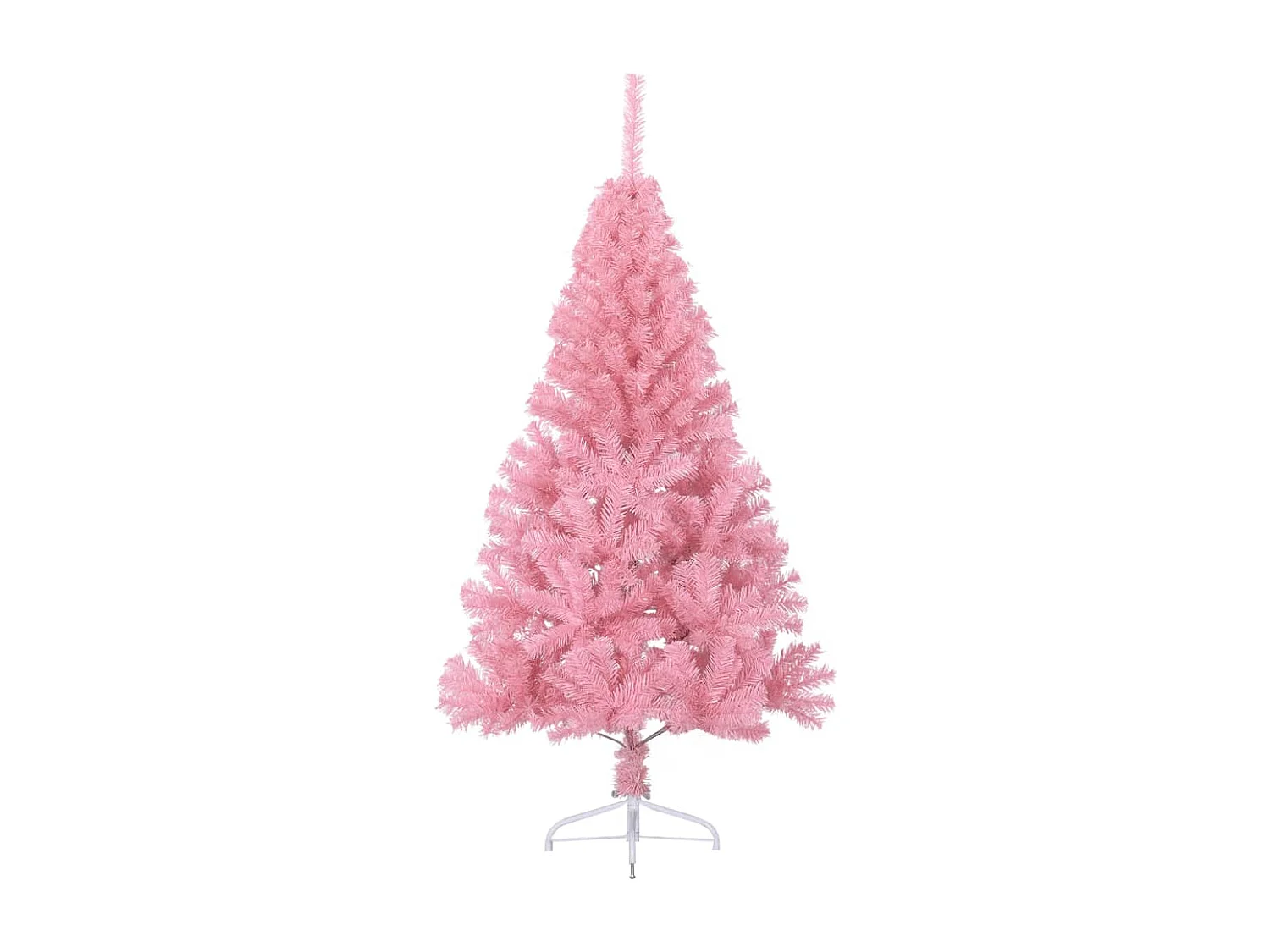 Demi sapin de Noël artificiel avec support Rose 120 cm PVC